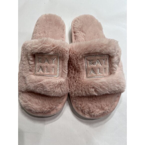 Kayali Fuzzy Slippers in Pink - Picture 3 of 5
